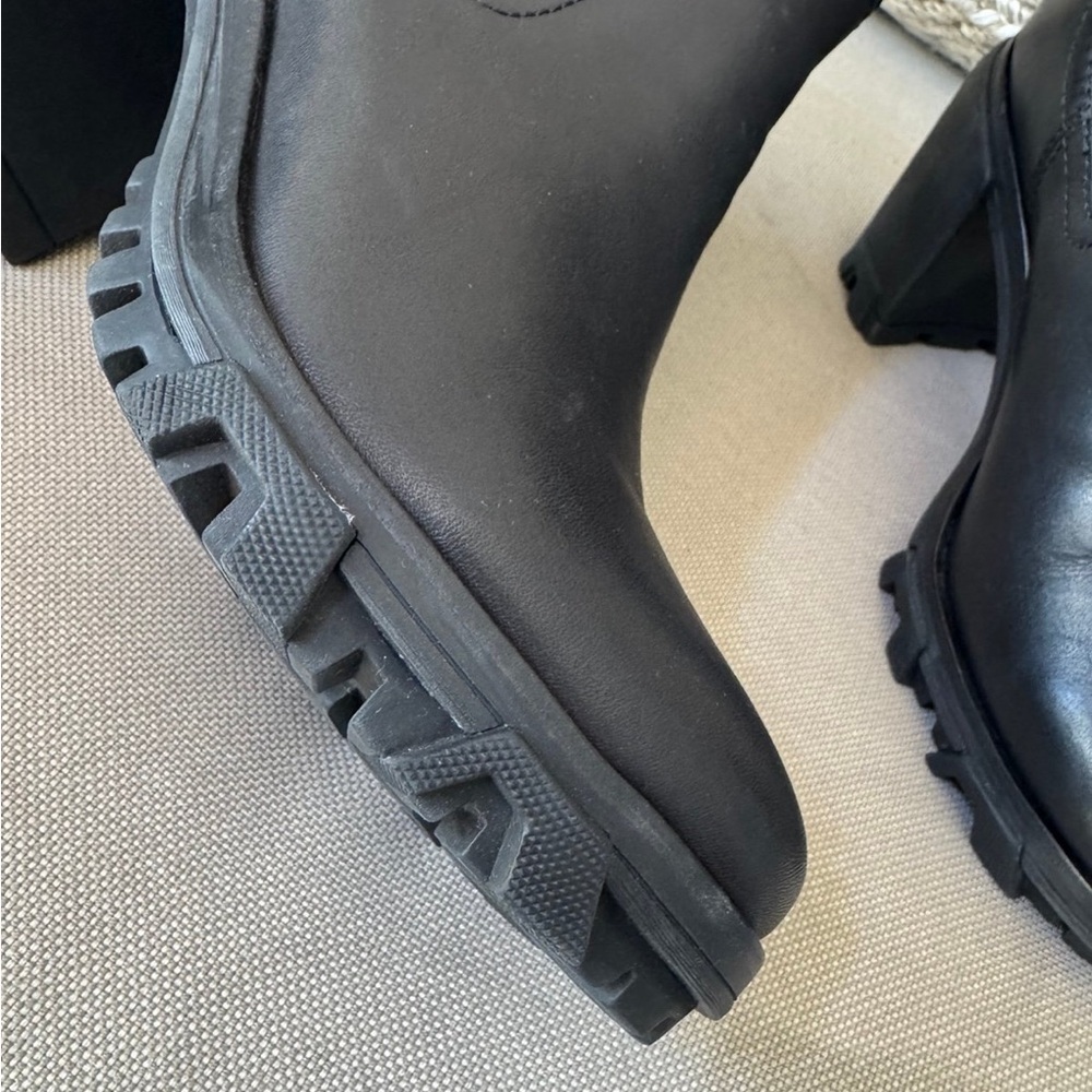 Rag & Bone Womens Shiloh High Leather Ankle Chelsea Boots black shoes size 38.5 - Picture 7 of 11